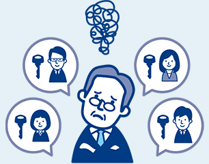 会社の鍵の悩み